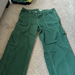 Forest Green Cargo Pants
